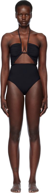 Rick Owens Black Hollywood Prong Bather Swimsuit