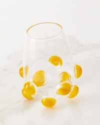Bubble Wine Glass, Yellow