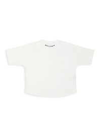 Little Girl's & Girl's Classic Logo T-Shirt - White Navy Blue - Size 8