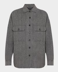 Darby Button Down Wool Cashmere Overshirt