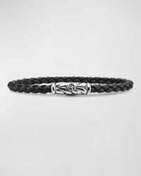 Men's Chevron Woven Rubber Bracelet, 6mm