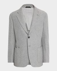 Men's Birdseye Cashmere Single-Breasted Blazer