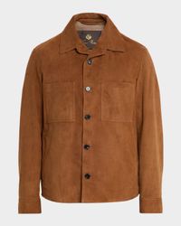 Men's Evandro Leather Overshirt