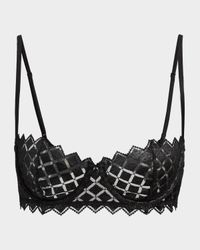 Lamine Embroidered Balconette Bra