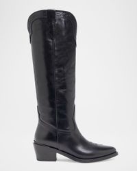 Selena Calfskin Tall Western Boots