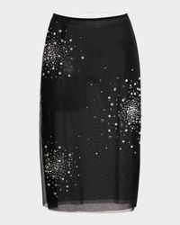 Rhinestone Splash Tulle Skirt