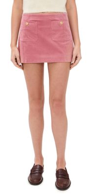 LoveShackFancy Kida Corduroy Skirt Rose 2