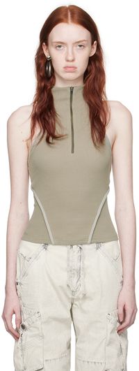 HYEIN SEO Green Racerback Tank Top