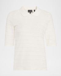 Scallop-Trim Cotton Jersey Tee