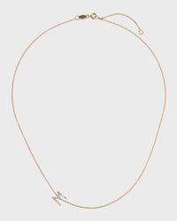 Diamond Asymmetrical Initial Necklace