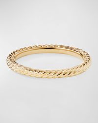 2mm Cable Collectibles Stack Ring in 18K Gold