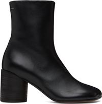 MM6 Maison Margiela Black Anatomic Ankle Boots