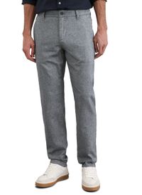Marc O'polo - Pantalon droit en coton et en lin mélangé - Taille 36/34 - Bleu