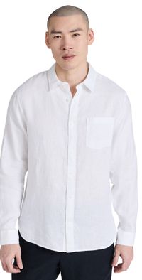 Vince Linen Shirt Optic White XL