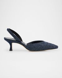 Carolyne Chambray Slingback Pumps
