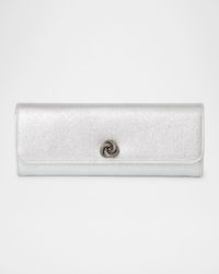 Robbie Mini Flap Metallic Clutch Bag