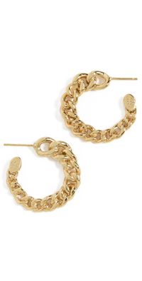GAS Bijoux Bronxy Creole O Earrings Gold One Size