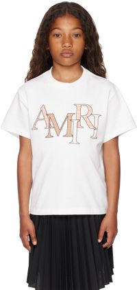 AMIRI Kids Off-White Staggered T-shirt