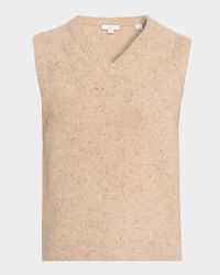 Donegal Plush Cashmere Sweater Vest