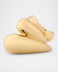 Feline Golden Multi Statement Ring