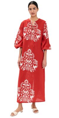 The Lulo Project The Code Tunic Red Folk Bloom M