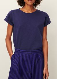Sessun - Tee-shirt col rond en coton mélangé - Taille L - Marron