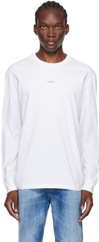 Dsquared2 White Regular Fit Long Sleeve T-Shirt