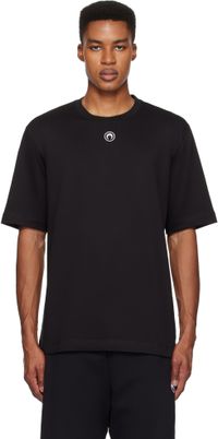 Marine Serre T-shirt noir en coton bio