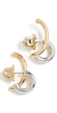 DEMARSON Marisa Mini Earrings Two-Tone One Size