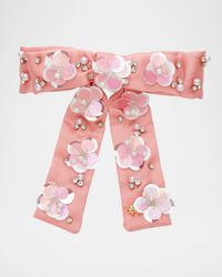 Antoinette Paillette Floral Bow