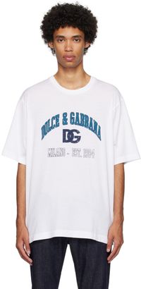 Dolce&Gabbana White Printed T-Shirt
