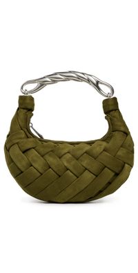 JW PEI Orla Weave Handbag Dark Olive One Size