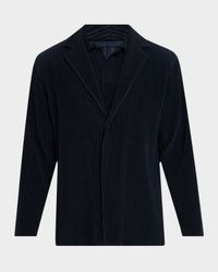 Men's Pleated Single-Breasted Sport Coat