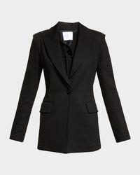 Jersey Single-Breasted Blazer