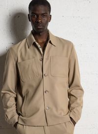 Les Deux - Veste col classique - Taille XL - Beige