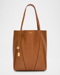 Spin Medium Tote Bag in Leather