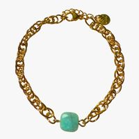 Ginandger - Bracelet amazonite - Taille Unique - Vert