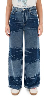 GANNI Soft Rigid Denim Marri Jeans Mid Blue Vintage 29