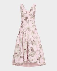 Lila Structured Midi Dress