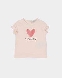 Girl's Heart Logo-Print Short-Sleeve T-Shirt, Size 6M-3