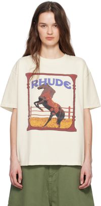 Rhude Off-White Cadre T-shirt