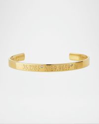 Legend Engraved Diamond Bangle Bracelet