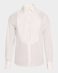 Men's Cotton-Silk Tuxedo Shirt