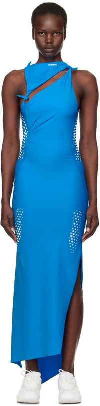 Coperni Robe longue bleue en jersey édition PUMA