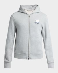 Men's Chenille-Logo Full-Zip Hoodie