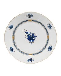 Chinese Bouquet Black Sapphire Dinner Plate
