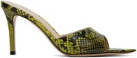 Gianvito Rossi SSENSE Exclusive Green & Black Heeled Sandals