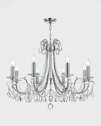 Othello 8-Light Clear Crystal Polished Chrome Chandelier