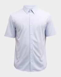 Men's Irving Short Sleeve Shirt in Structure Knit