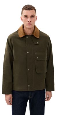 Knickerbocker Bay Waxed Cotton & Nylon Jacket Olive XL